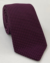 Dark Purple/Black Grenadine Grossa Silk Tie GGT-35